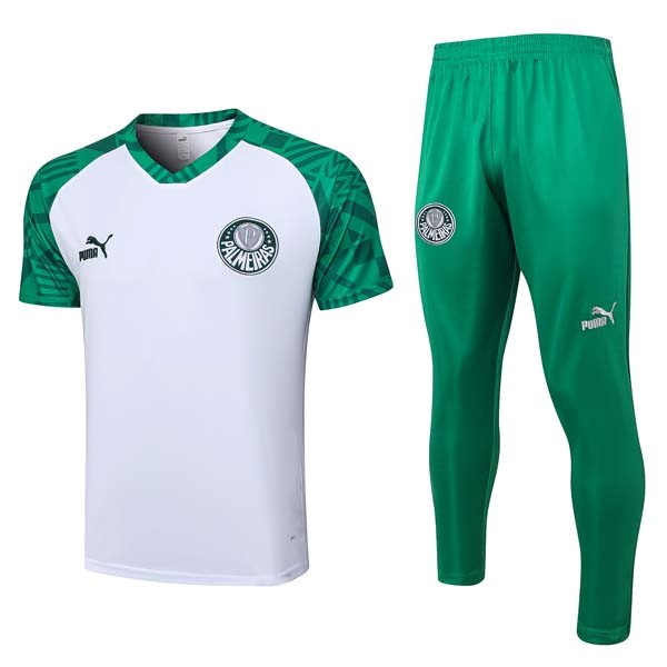 Camiseta Palmeiras Conjunto Completo 2023 2024 Blanco Verde